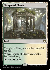 Temple of Plenty, Commander: Wilds of Eldraine