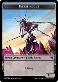 Faerie Rogue (0011) // Pirate Double-Sided Token, Commander: Wilds of Eldraine