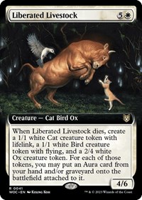 Liberated Livestock (Extended Art), Commander: Wilds of Eldraine