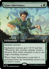 Giant Inheritance (Extended Art), Commander: Wilds of Eldraine