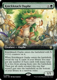 Knickknack Ouphe (Extended Art), Commander: Wilds of Eldraine