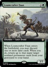 Loamcrafter Faun (Extended Art), Commander: Wilds of Eldraine