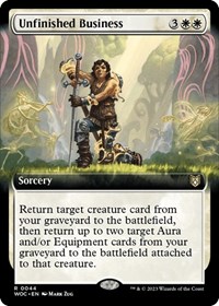 Unfinished Business (Extended Art), Commander: Wilds of Eldraine