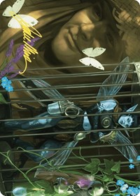 Cooped Up Art Card (Gold-Stamped Signature), Art Series: Wilds of Eldraine