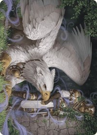 Dutiful Griffin Art Card, Art Series: Wilds of Eldraine