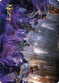 Eerie Interference Art Card (Gold-Stamped Signature), Art Series: Wilds of Eldraine
