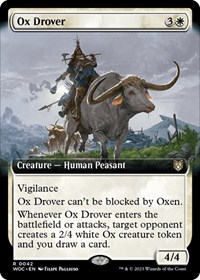 Ox Drover (Extended Art), Commander: Wilds of Eldraine