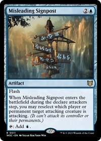 Misleading Signpost, Commander: Wilds of Eldraine