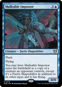 Malleable Impostor, Commander: Wilds of Eldraine