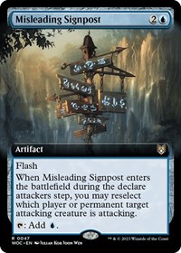 Misleading Signpost (Extended Art), Commander: Wilds of Eldraine