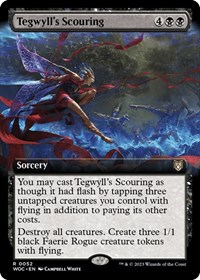 Tegwyll's Scouring (Extended Art), Commander: Wilds of Eldraine