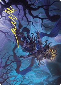 Sleep-Cursed Faerie Art Card (Gold-Stamped Signature), Art Series: Wilds of Eldraine