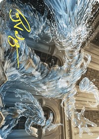Splashy Spellcaster Art Card (Gold-Stamped Signature), Art Series: Wilds of Eldraine