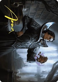 Spiteful Hexmage Art Card (Gold-Stamped Signature), Art Series: Wilds of Eldraine