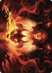 Witch's Mark Art Card (Gold-Stamped Signature), Art Series: Wilds of Eldraine