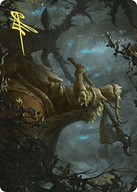 Verdant Outrider Art Card (Gold-Stamped Signature), Art Series: Wilds of Eldraine