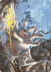 The Goose Mother Art Card (Gold-Stamped Signature), Art Series: Wilds of Eldraine