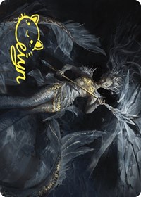 Sharae of Numbing Depths Art Card (Gold-Stamped Signature), Art Series: Wilds of Eldraine