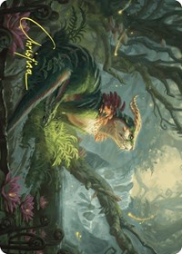 Elusive Otter Art Card (Gold-Stamped Signature), Art Series: Wilds of Eldraine