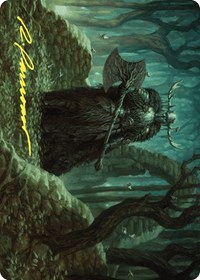 Mosswood Dreadknight Art Card (Gold-Stamped Signature), Art Series: Wilds of Eldraine