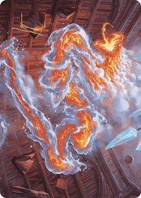 Scalding Viper Art Card (Gold-Stamped Signature), Art Series: Wilds of Eldraine