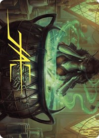Agatha's Soul Cauldron Art Card (Gold-Stamped Signature), Art Series: Wilds of Eldraine
