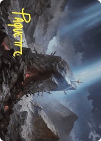 The Irencrag Art Card (Gold-Stamped Signature), Art Series: Wilds of Eldraine