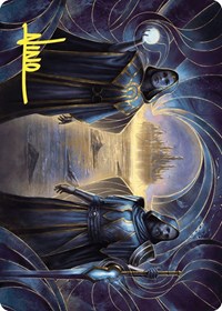 Court of Vantress Art Card (Gold-Stamped Signature), Art Series: Wilds of Eldraine