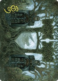 Court of Garenbrig Art Card (Gold-Stamped Signature), Art Series: Wilds of Eldraine