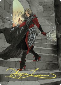Rowan, Scion of War Art Card (59/81) (Gold-Stamped Signature), Art Series: Wilds of Eldraine