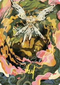 Greater Auramancy Art Card (Gold-Stamped Signature), Art Series: Wilds of Eldraine