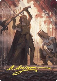 Karmic Justice Art Card (Gold-Stamped Signature), Art Series: Wilds of Eldraine