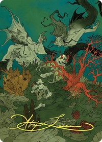 Curiosity Art Card (Gold-Stamped Signature), Art Series: Wilds of Eldraine