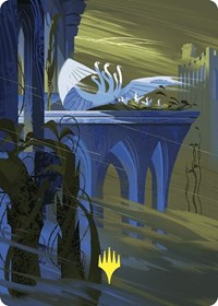 Doubling Season Art Card (Gold-Stamped Planeswalker Symbol), Art Series: Wilds of Eldraine
