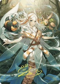 Greater Auramancy Anime Art Card (Gold-Stamped Signature), Art Series: Wilds of Eldraine