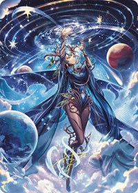 Omniscience Anime Art Card (Gold-Stamped Signature), Art Series: Wilds of Eldraine