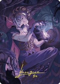 Necropotence Art Card (Gold-Stamped Signature), Art Series: Wilds of Eldraine