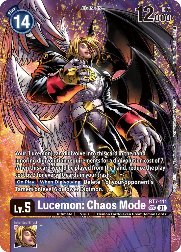 Lucemon: Chaos Mode (Premium Binder Set), Foil, front