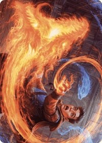Frantic Firebolt Art Card, Art Series: Wilds of Eldraine