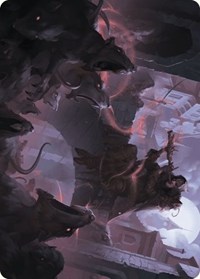 Gnawing Crescendo Art Card, Art Series: Wilds of Eldraine