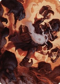 Tattered Ratter Art Card, Art Series: Wilds of Eldraine