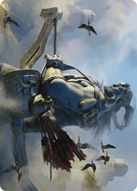 Skybeast Tracker Art Card, Art Series: Wilds of Eldraine