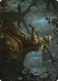 Verdant Outrider Art Card, Art Series: Wilds of Eldraine