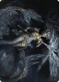 Sharae of Numbing Depths Art Card, Art Series: Wilds of Eldraine