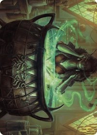 Agatha's Soul Cauldron Art Card, Art Series: Wilds of Eldraine