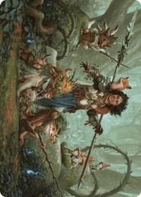 Ellivere of the Wild Court Art Card, Art Series: Wilds of Eldraine