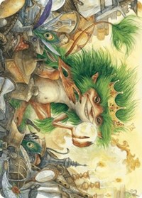 Knickknack Ouphe Art Card, Art Series: Wilds of Eldraine