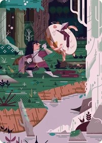 Stab Wound Art Card, Art Series: Wilds of Eldraine