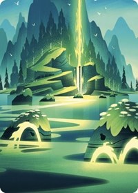 Leyline of Abundance Art Card, Art Series: Wilds of Eldraine