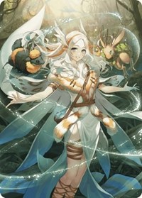 Greater Auramancy Anime Art Card, Art Series: Wilds of Eldraine